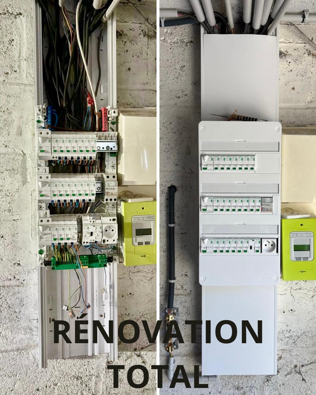 Rénovation totale d'une installation électrique par PROTECH ELEC
